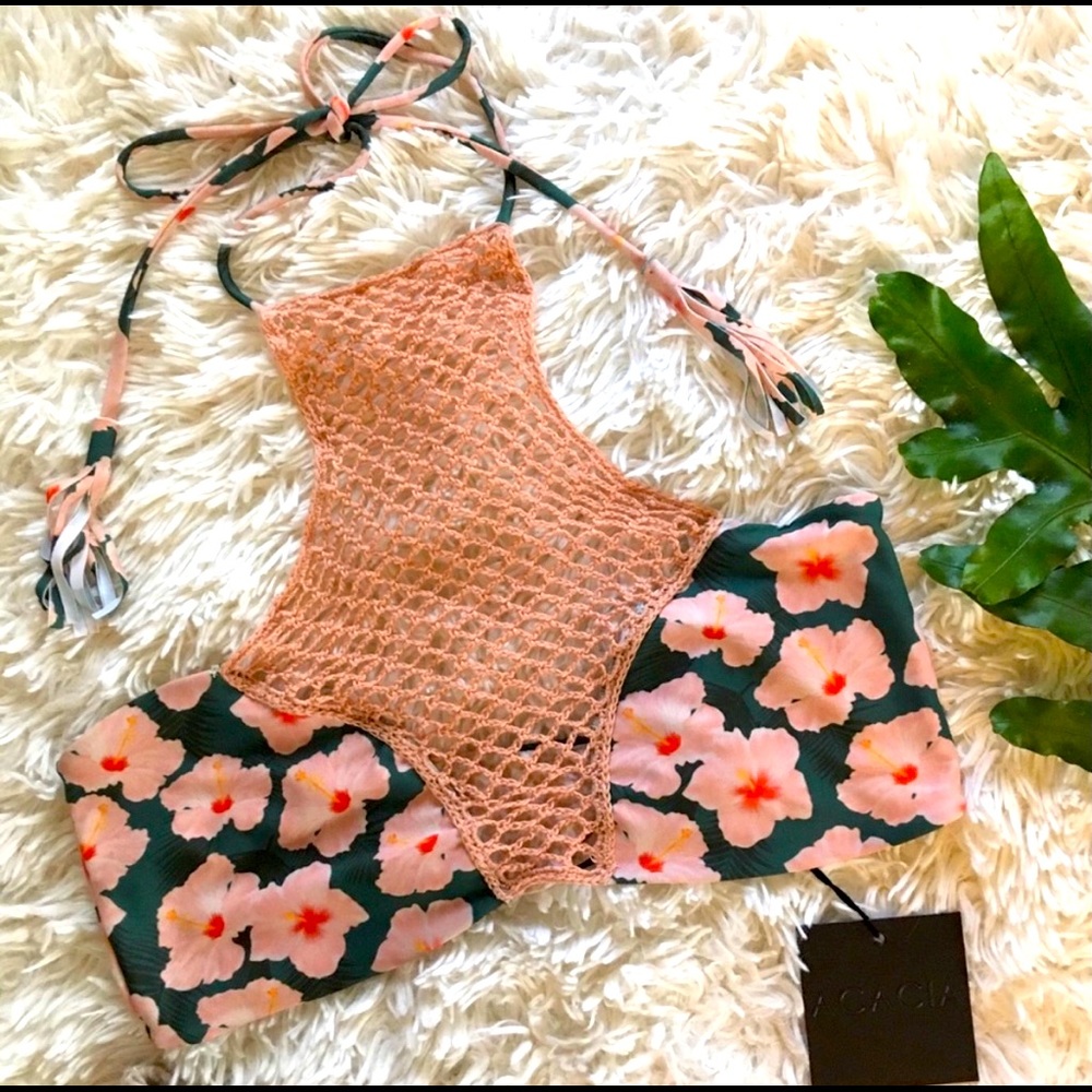 🔥 Acacia Swimwear XL NWT Panama Mahalo Top 🌺